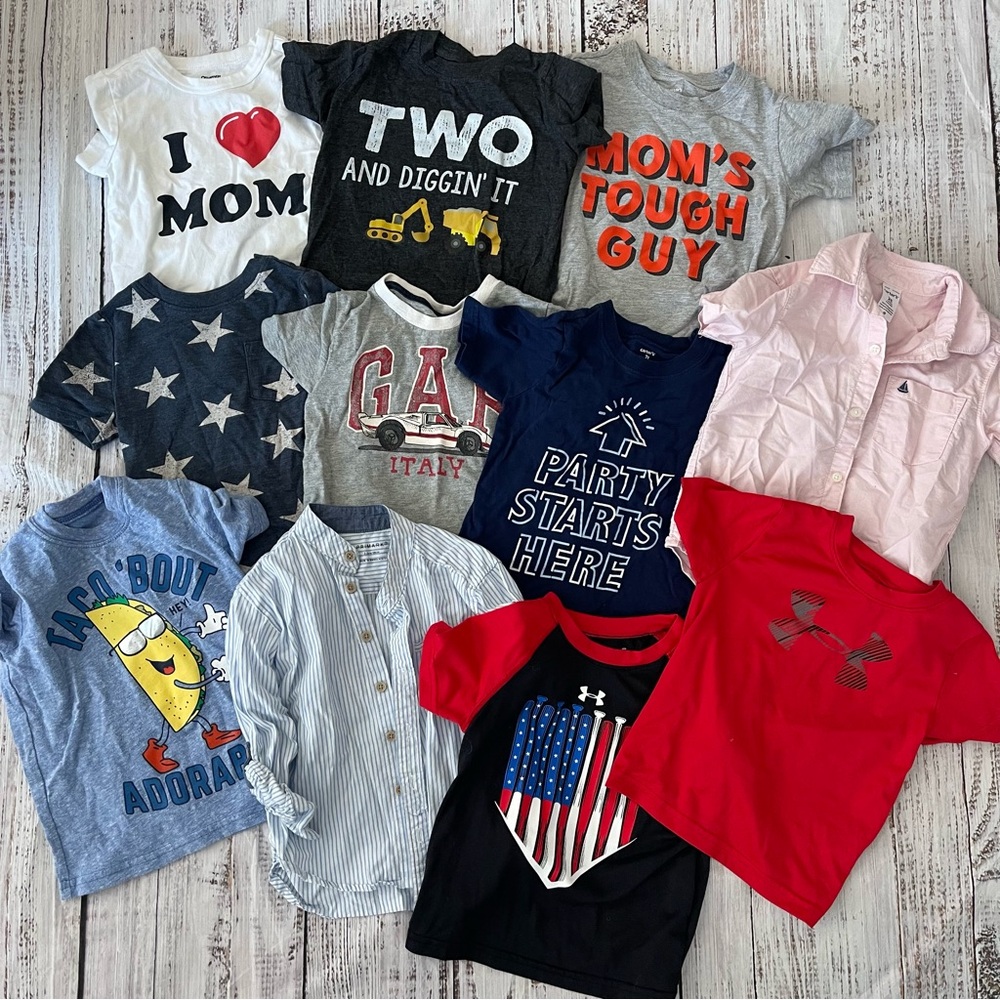 Collection of toddler shirts